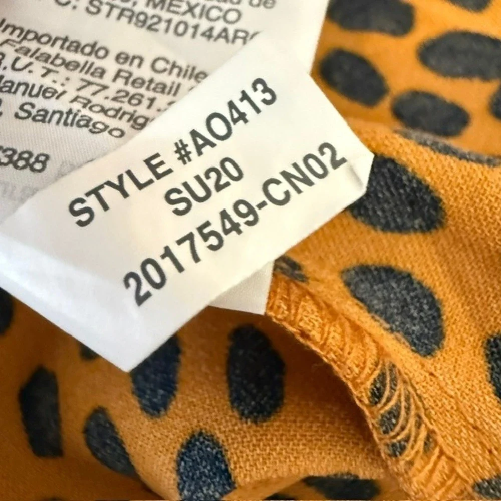 J. Crew Short Sleeve Wrap Dress Cheetah Print Mustard Yellow Size 8